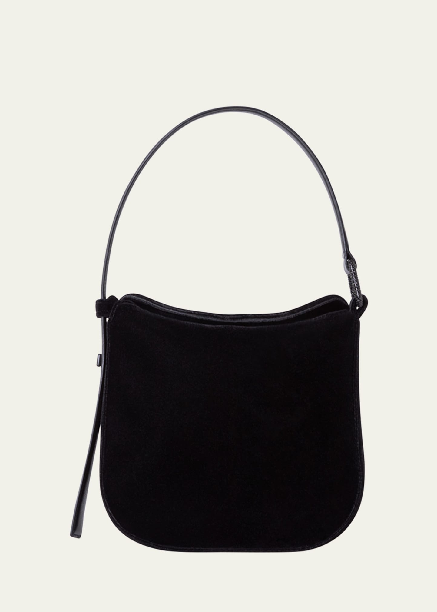 Anna Mini Velvet Hobo Bag - 1