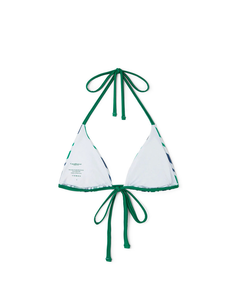 CASABLANCA Striped String Bikini Top outlook