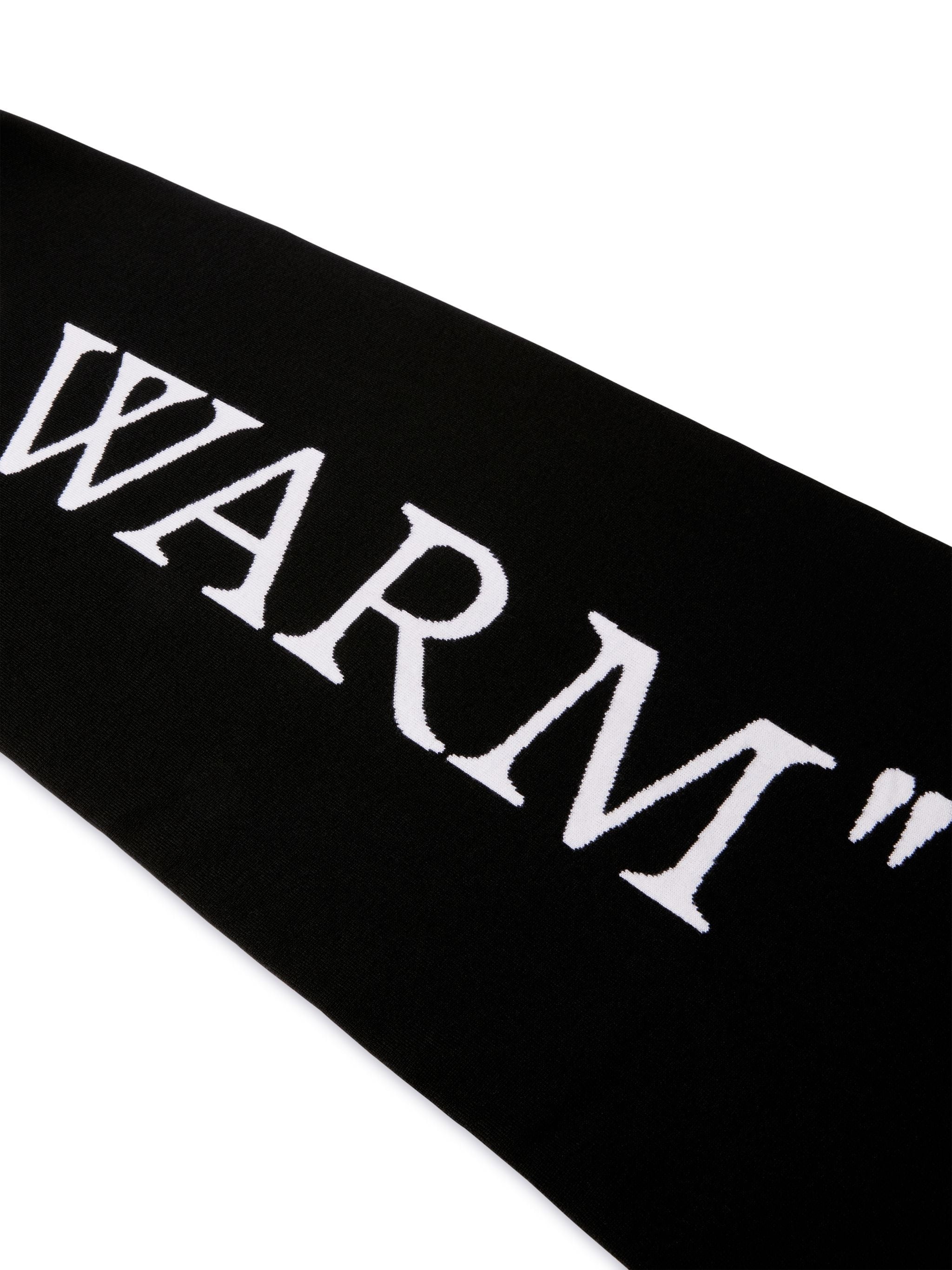Black/white Reversible "keep Warm" Scarf - 4