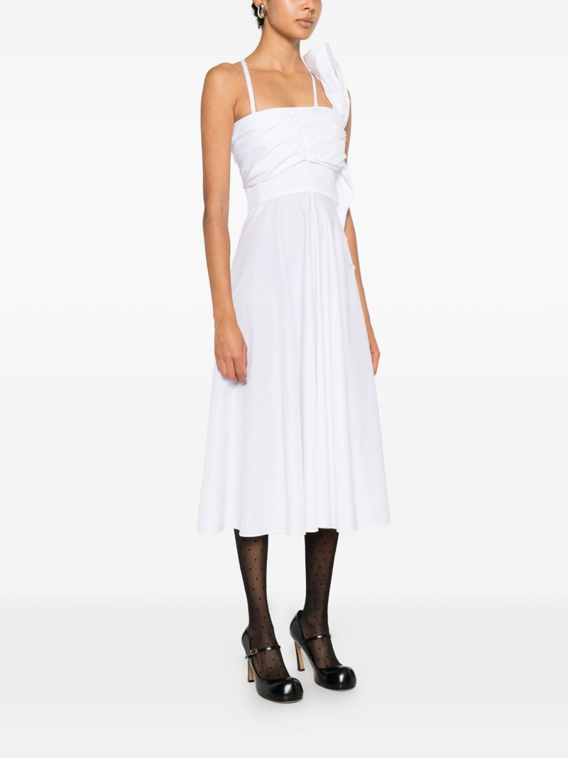bow drape midi dress 3