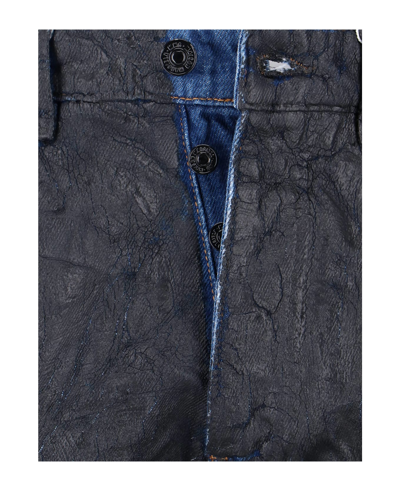 Straight Waxed Jeans - 5