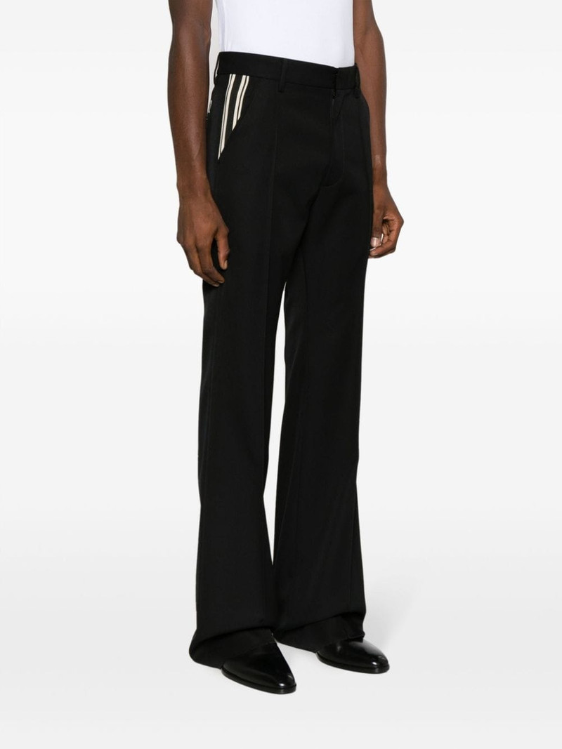 logo-embroidered tailored trousers 3