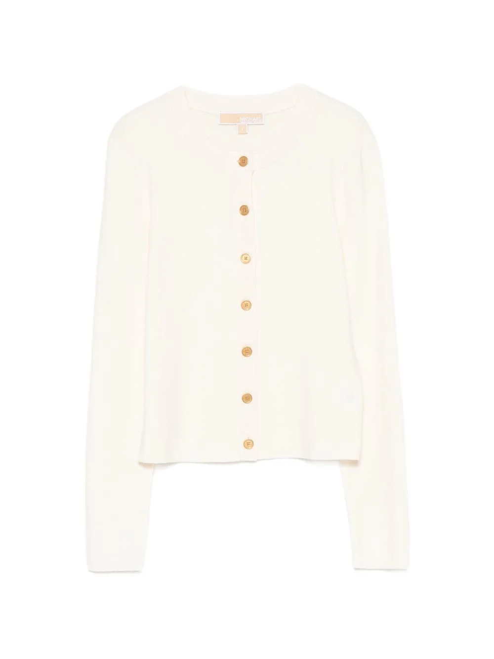 button-up ribbed cardigan - 1