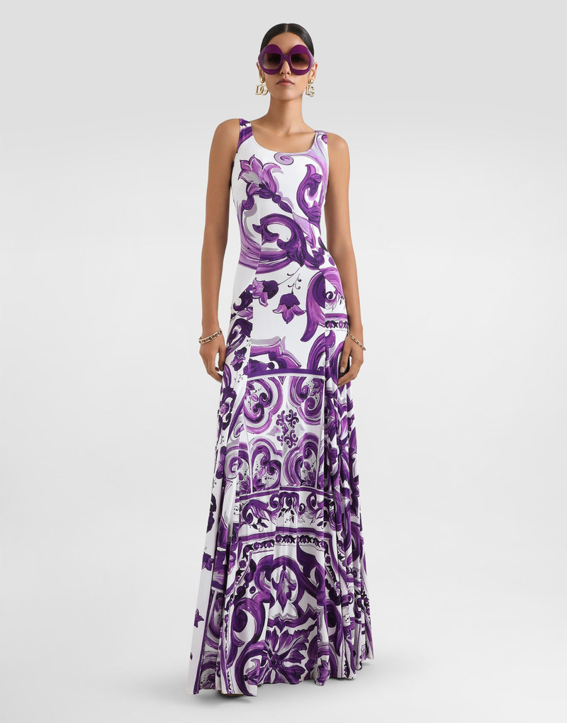 Dolce & Gabbana Majolica-print sleeveless dress outlook