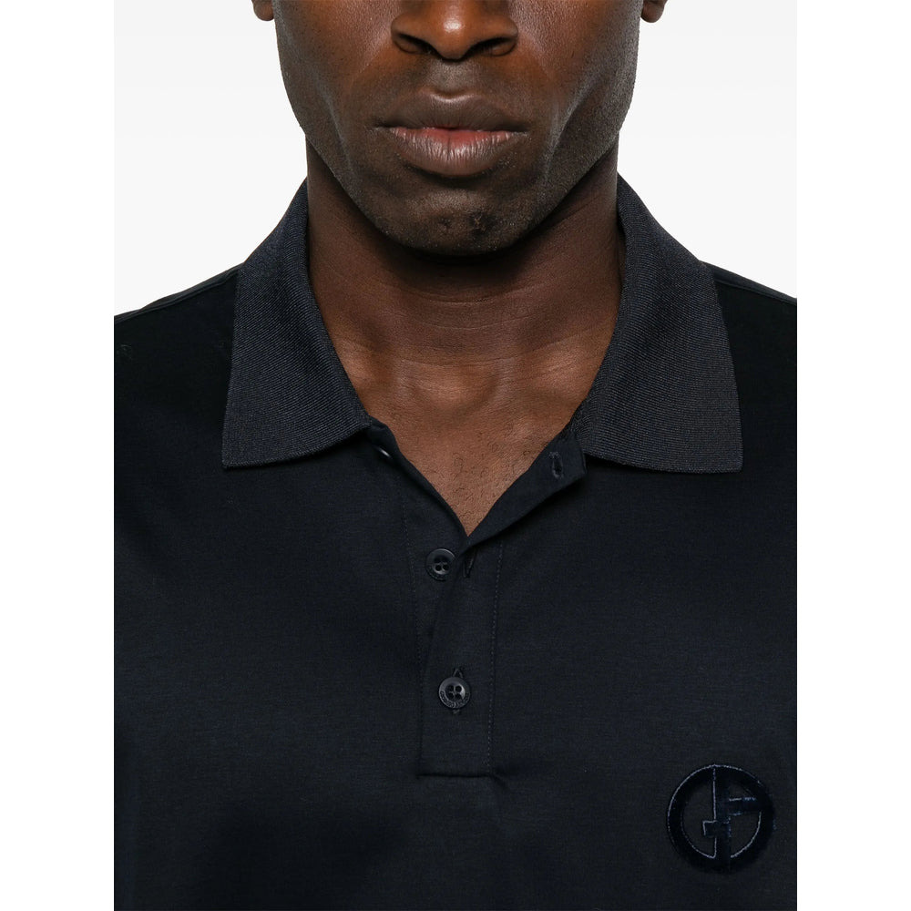 Giorgio Armani Blue Polo Shirts Men - 2
