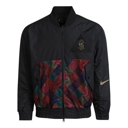 Nike Kyrie Protect Irving Sports Print Basketball Jacket For Men Black DD6930-010 - 1