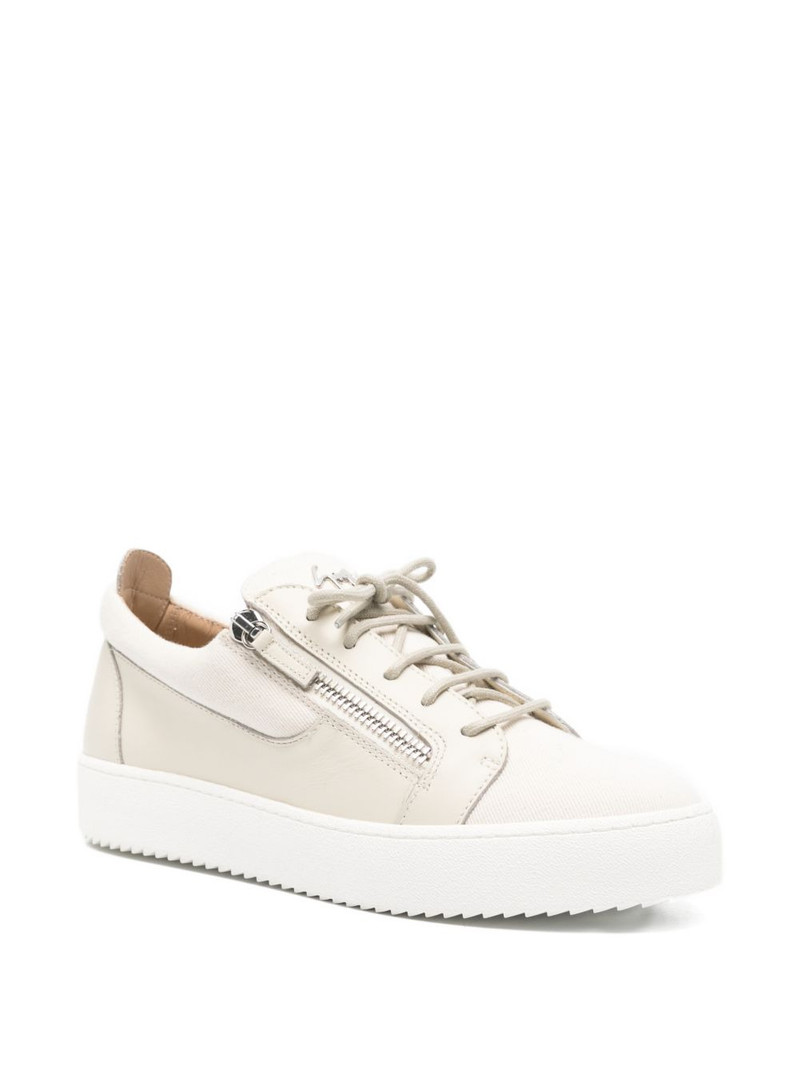 Giuseppe Zanotti Frankie zip-up lace-up sneakers outlook