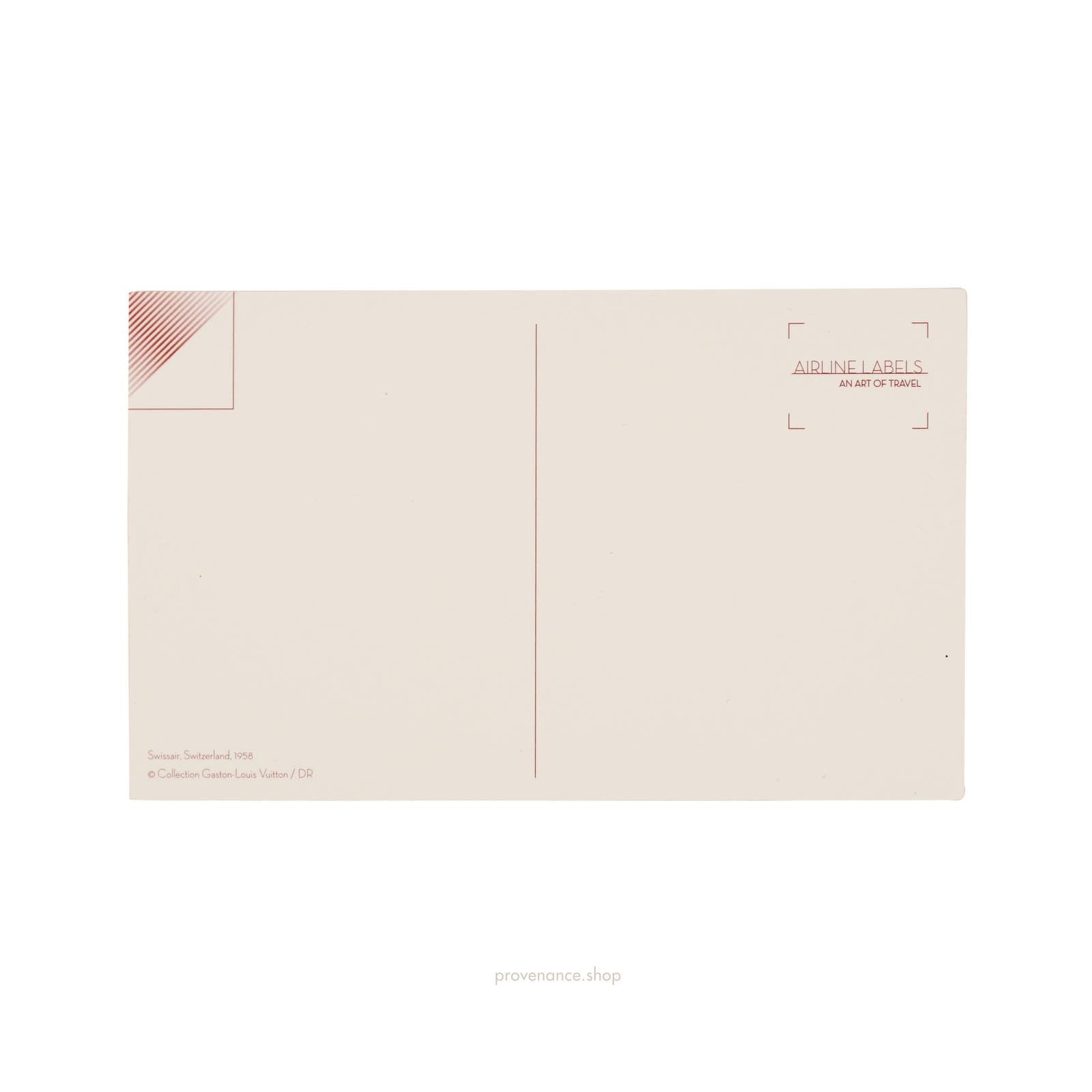 Airline Label Postcard Sticker- SWISSAIR MIDDLE EAST - 2