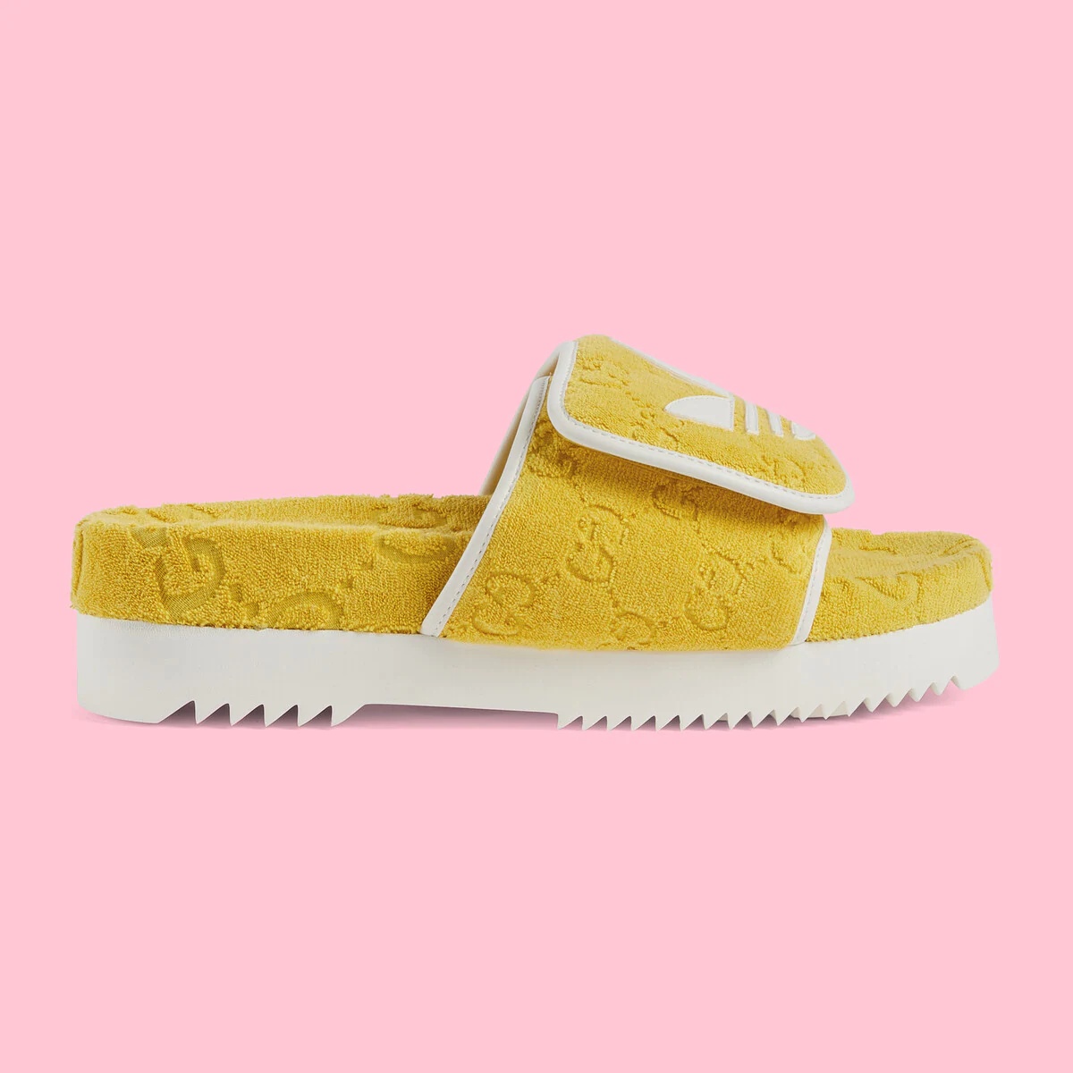 GUCCI adidas x Gucci men's GG platform sandal | REVERSIBLE