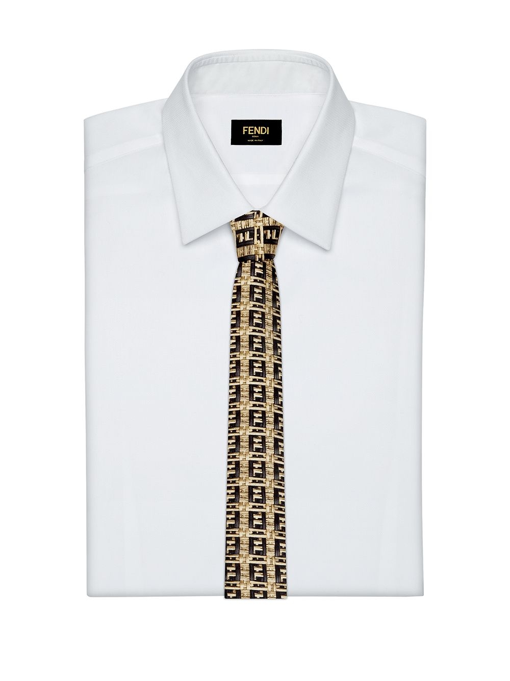 FF raffia print necktie - 3