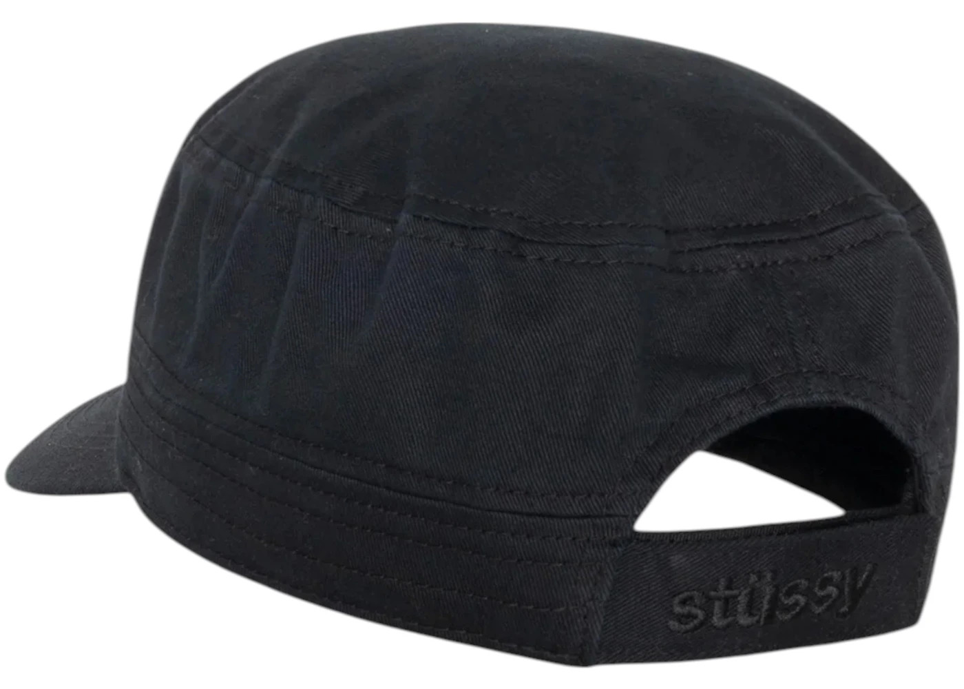 Stussy Cadet Helvetica Logo Cap Black - 2