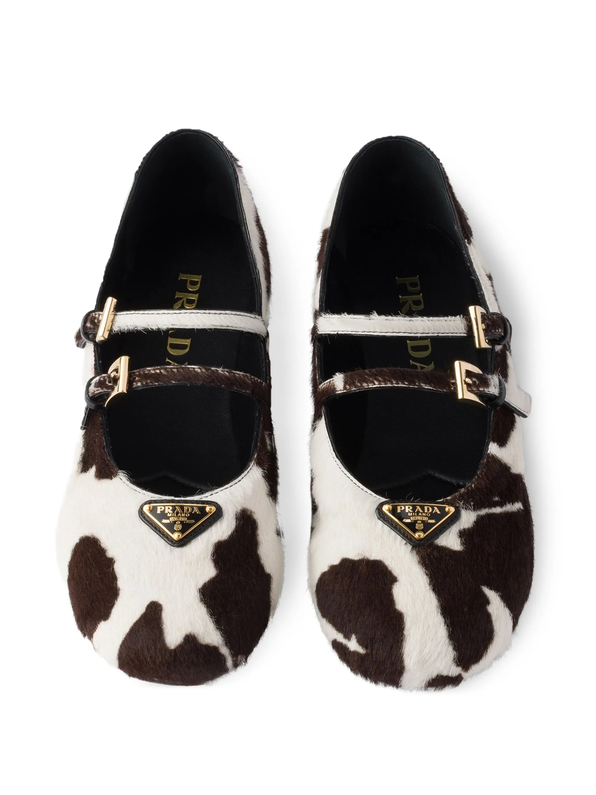 Prada Cow-print Ballet Flats - 5