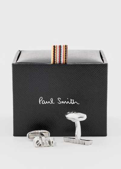 Paul Smith Silver Logo Cufflinks outlook