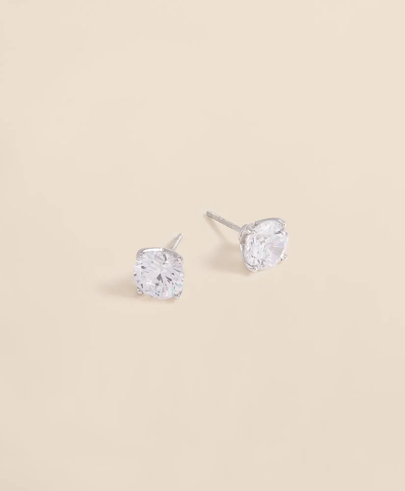3 CT. Lab-Grown Diamond 14k Gold Stud Earrings - 1
