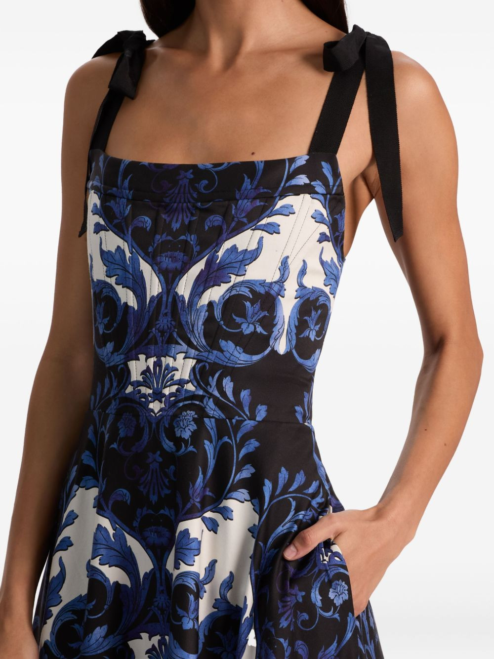 Rosalee tie-strap maxi dress - 5