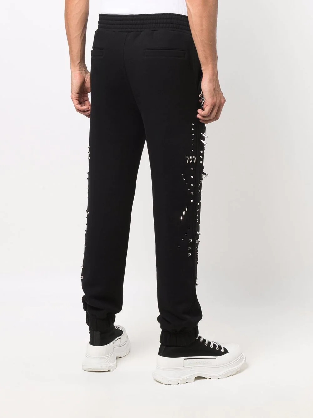 spike stud-detail trousers - 4