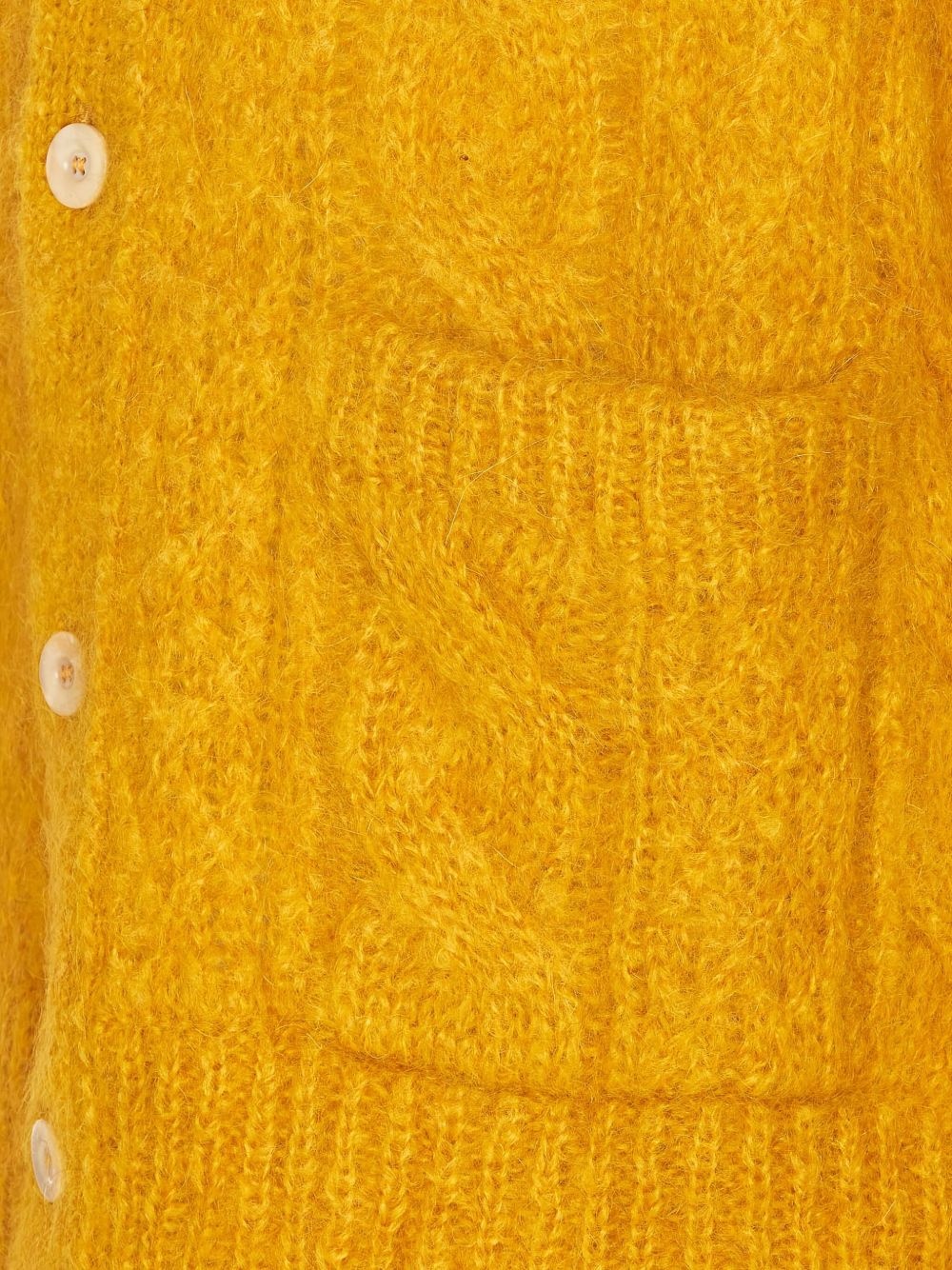 Pastel orange mohair blend cardigan - 3
