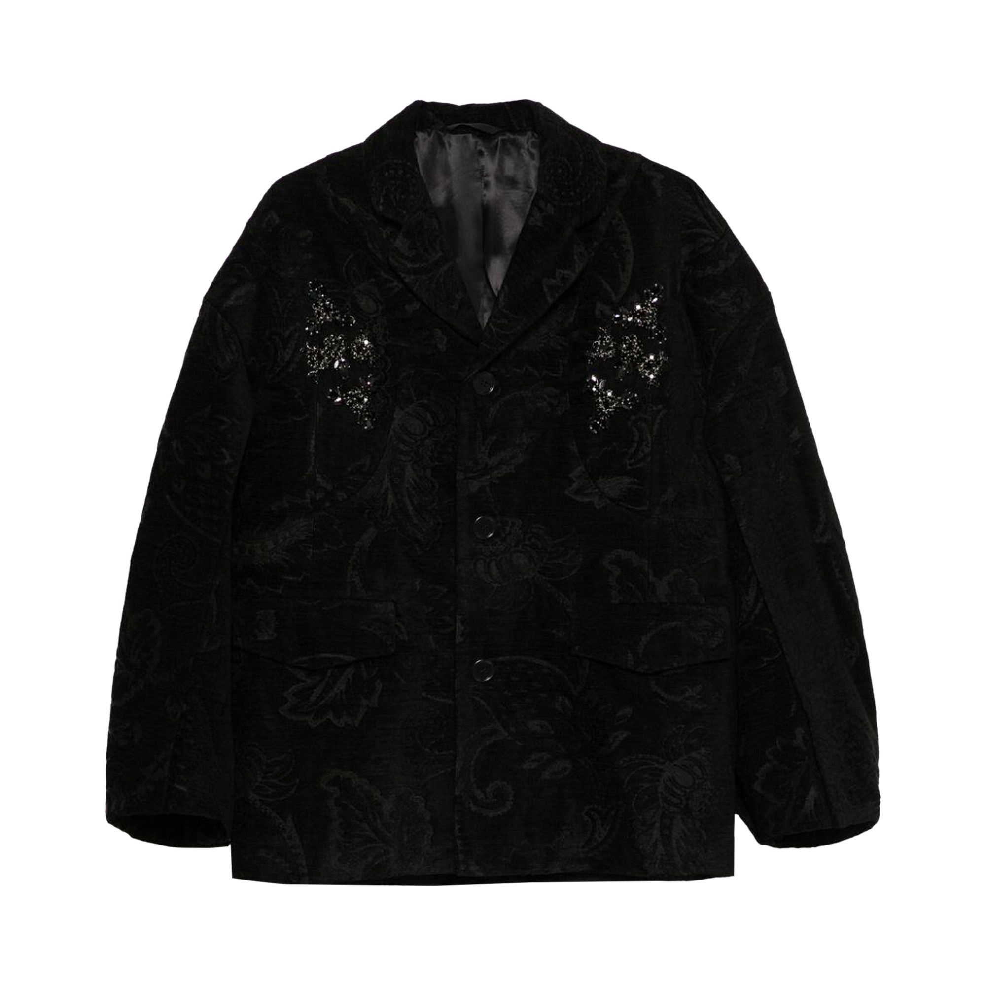 Simone Rocha Boxy Armour Jacket 'Black' - 1