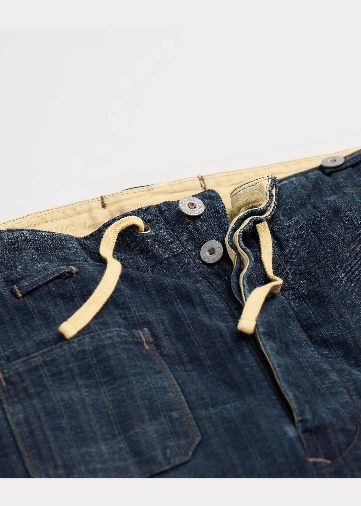 Indigo Striped Jersey Drawstring Pant - 4