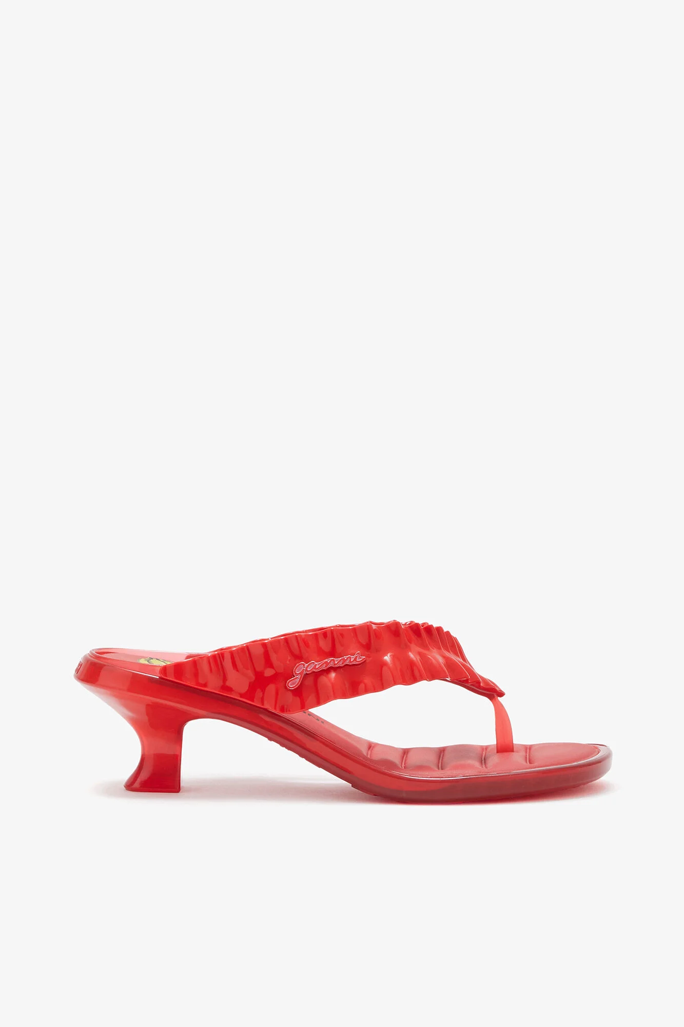 MELISSA THONG KITTEN HEEL IN RED - 1