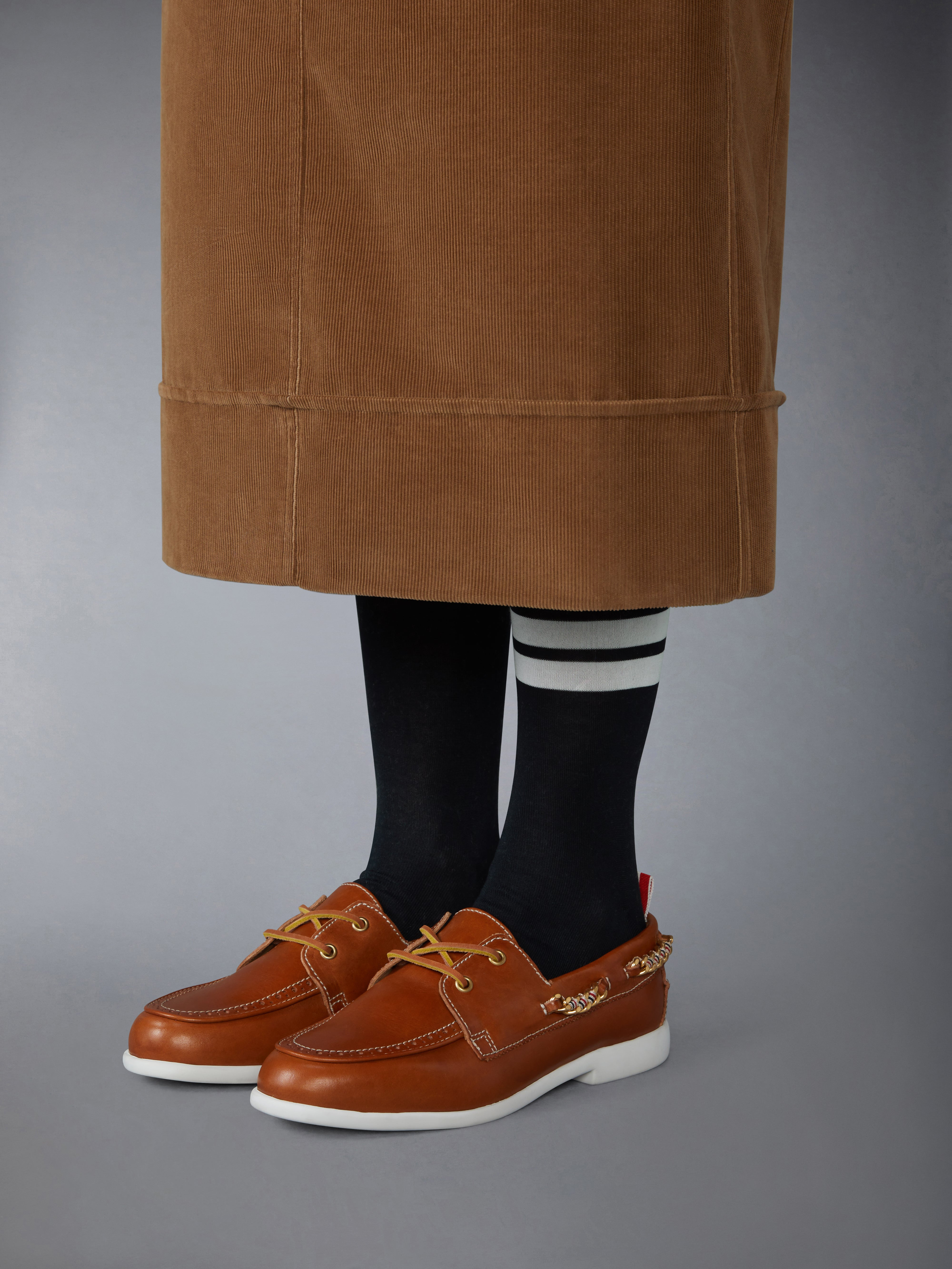 VACCHETTA BROGUE BOAT SHOE - 4