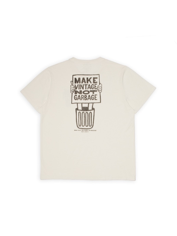 Roy Garbage T-Shirt Chalk White - 2
