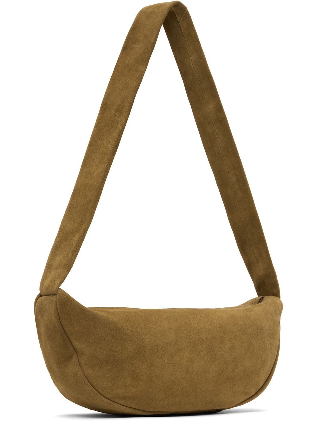 SSENSE Exclusive Brown Soft Crescent Bag - 3