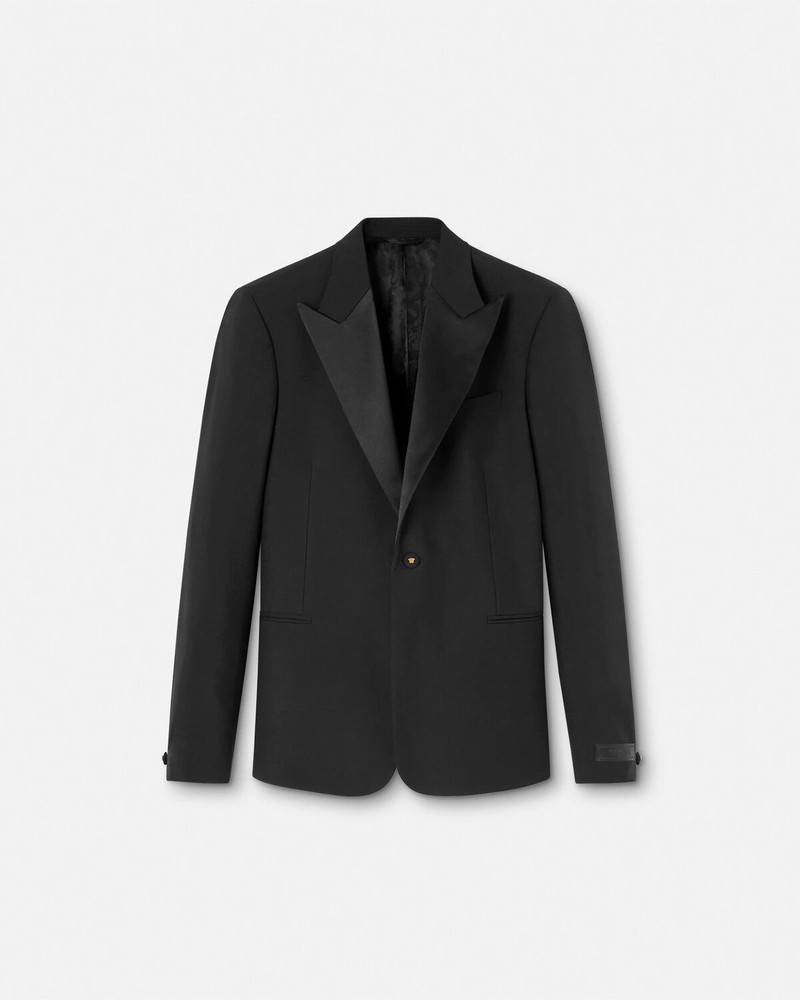 Mohair-Blend Single-Breasted Blazer - 1