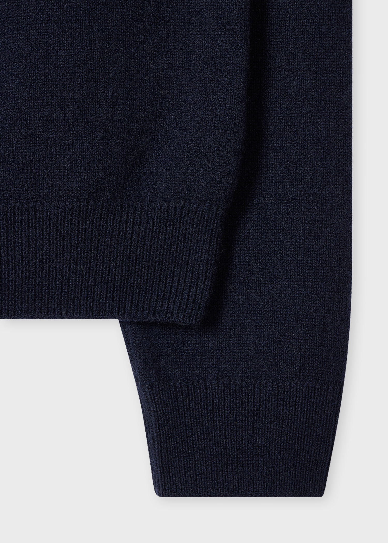 Navy Merino Wool Cardigan - 2