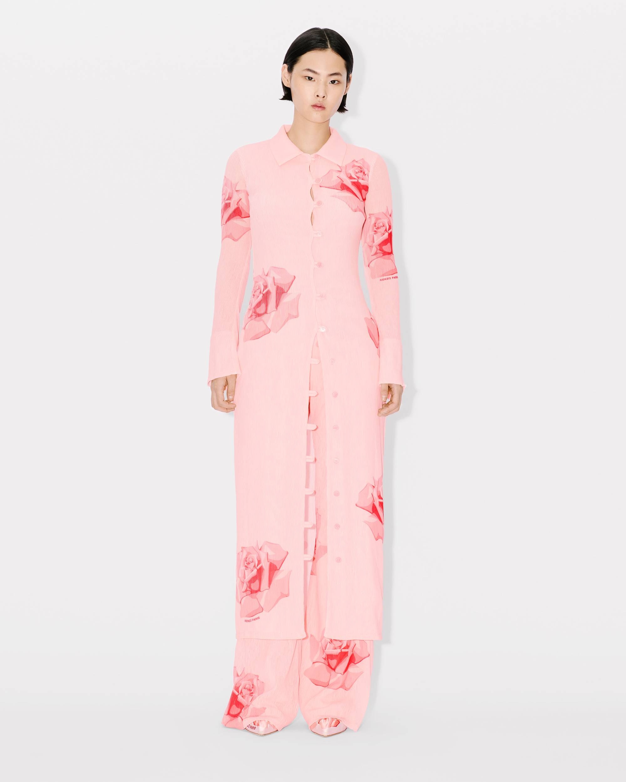 'KENZO Rose' elevated woven cardigan - 1