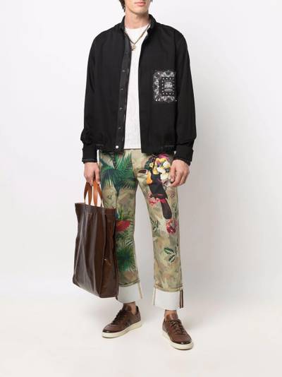 Etro logo-patch lightweight jacket outlook