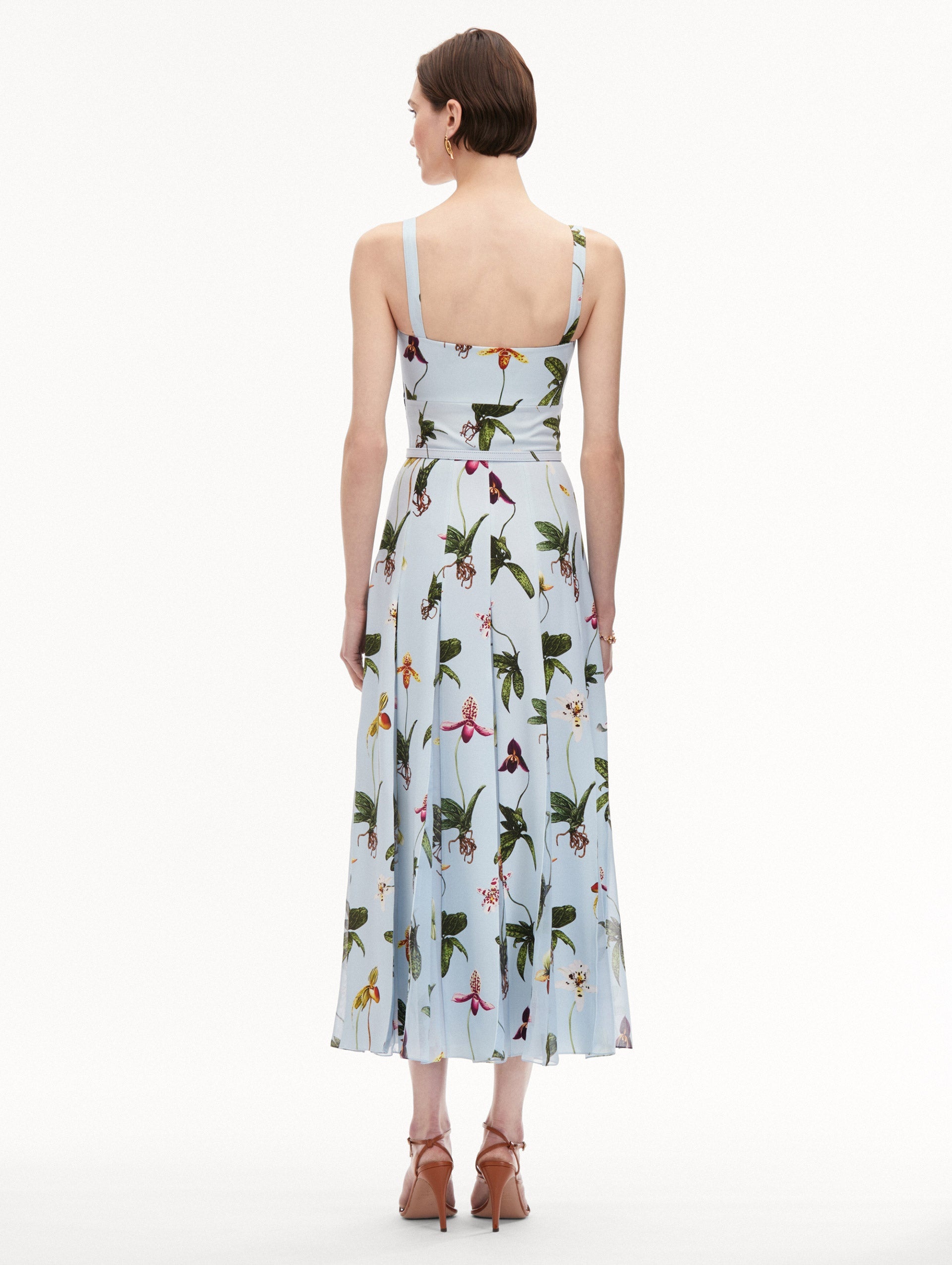 ORCHID CADY INSET MAXI DRESS - 3