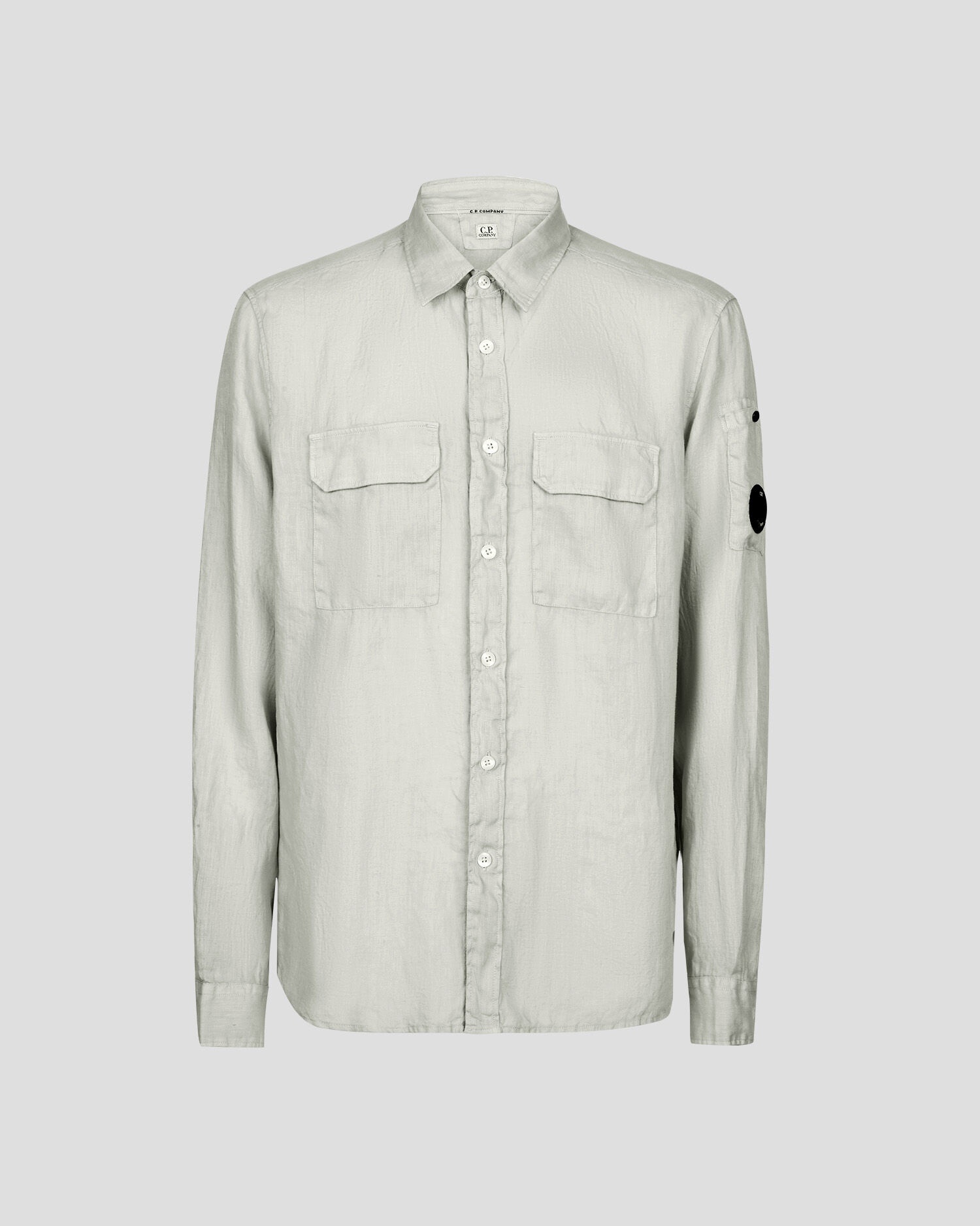 Resined Linen Pocket Shirt - 1