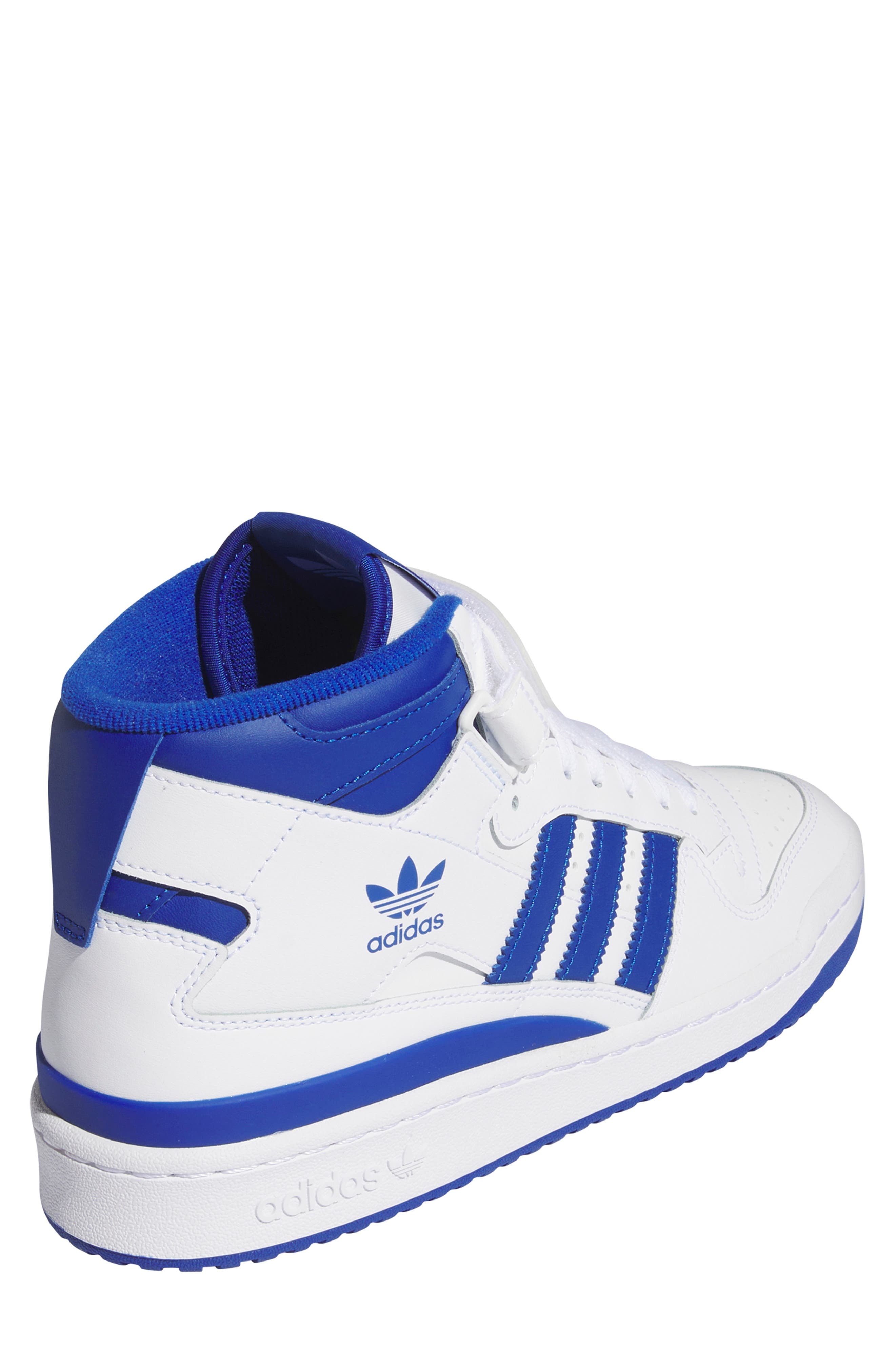 adidas Forum Mid Sneaker in White/Team Royal Blue/White at Nordstrom - 2