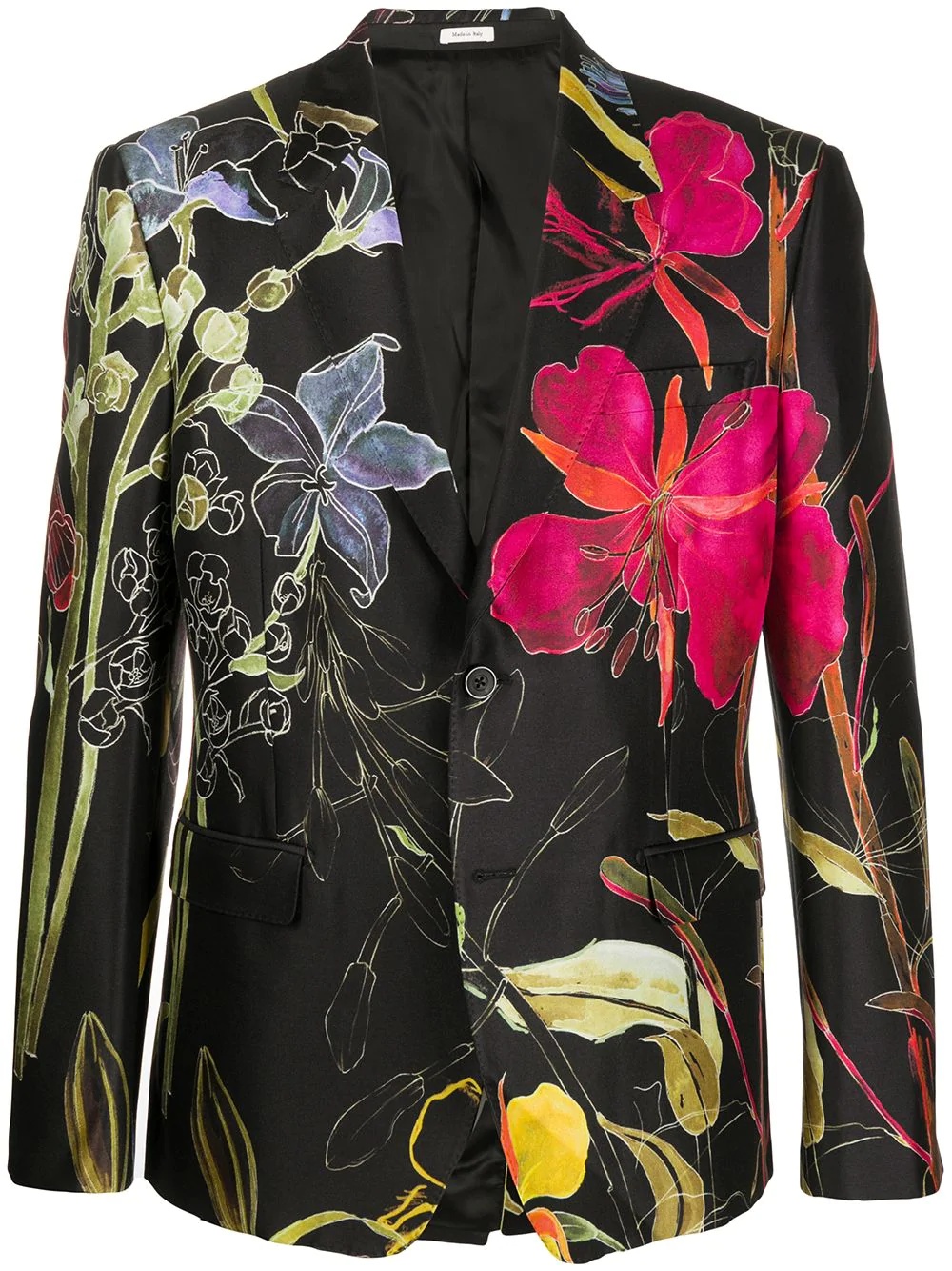 deconstructed floral blazer - 1