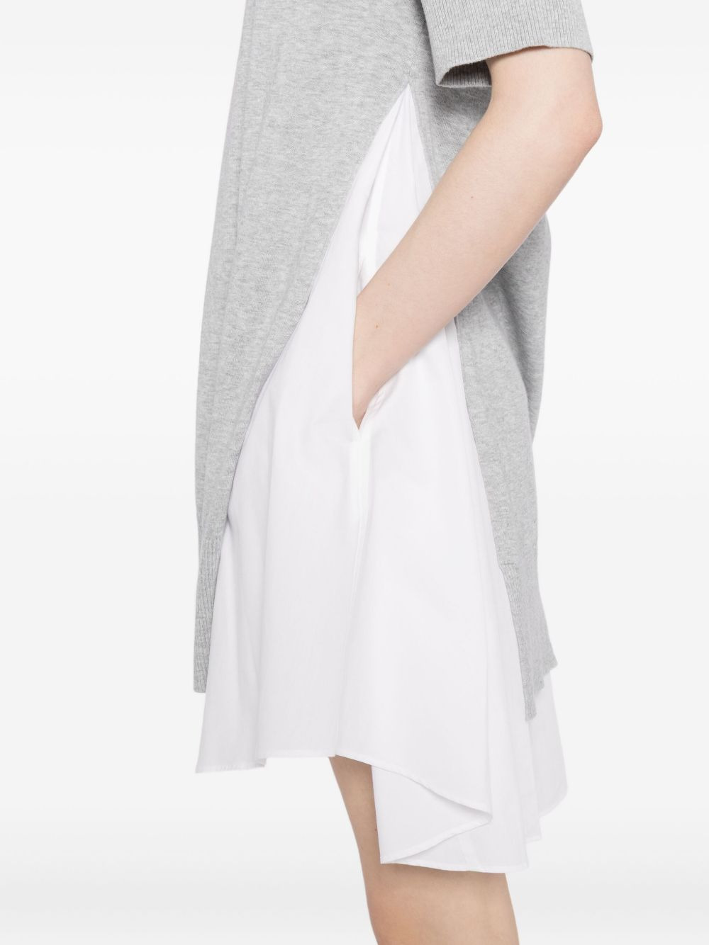 poplin-patch dress - 5