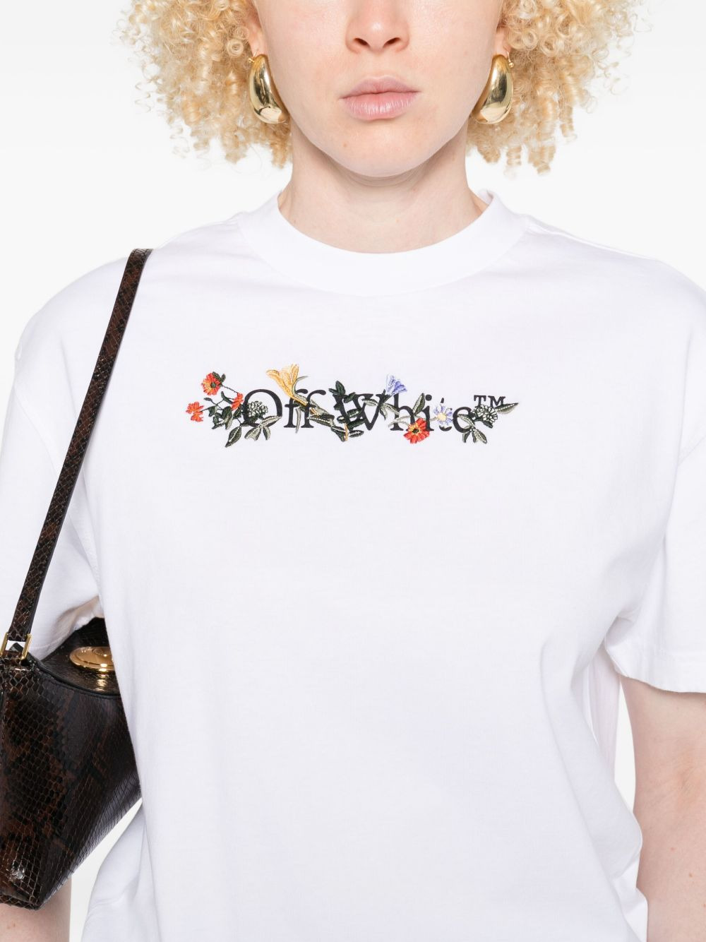 floral-logo T-shirt - 5