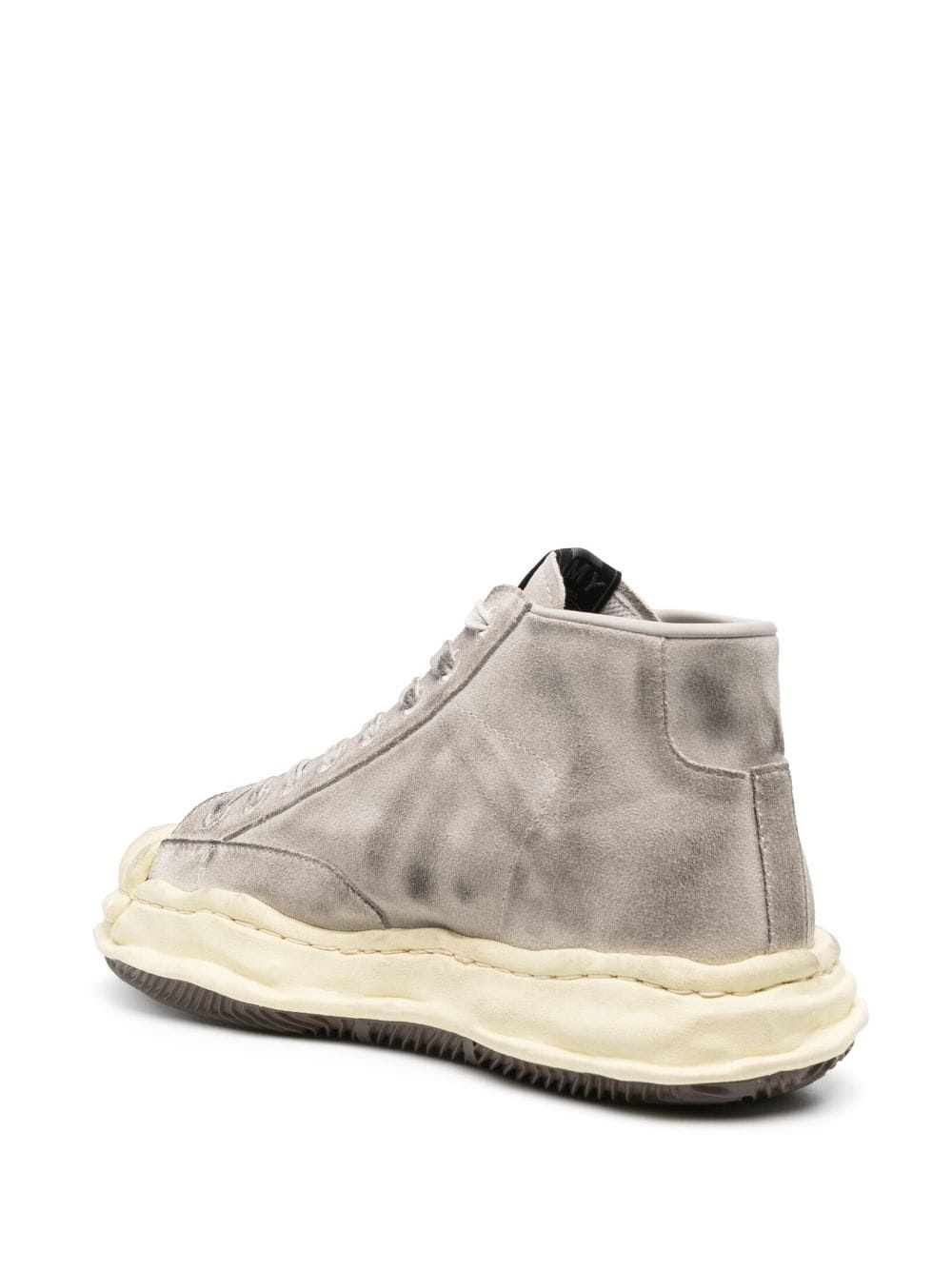 distressed-effect high-top sneakers - 3