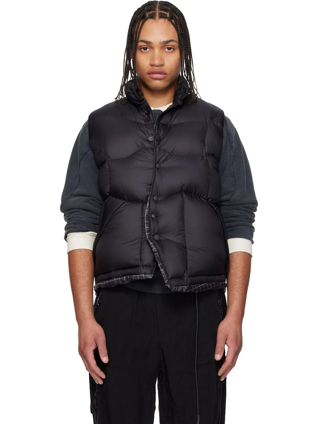 Black UC1F4002 Down Vest - 1