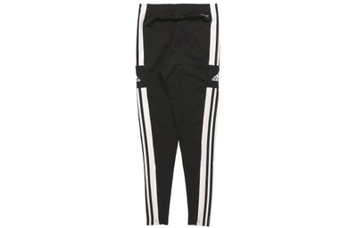 adidas adidas Classic Stripes Logo Knitted Sports Pants Men's Black GK9545 outlook