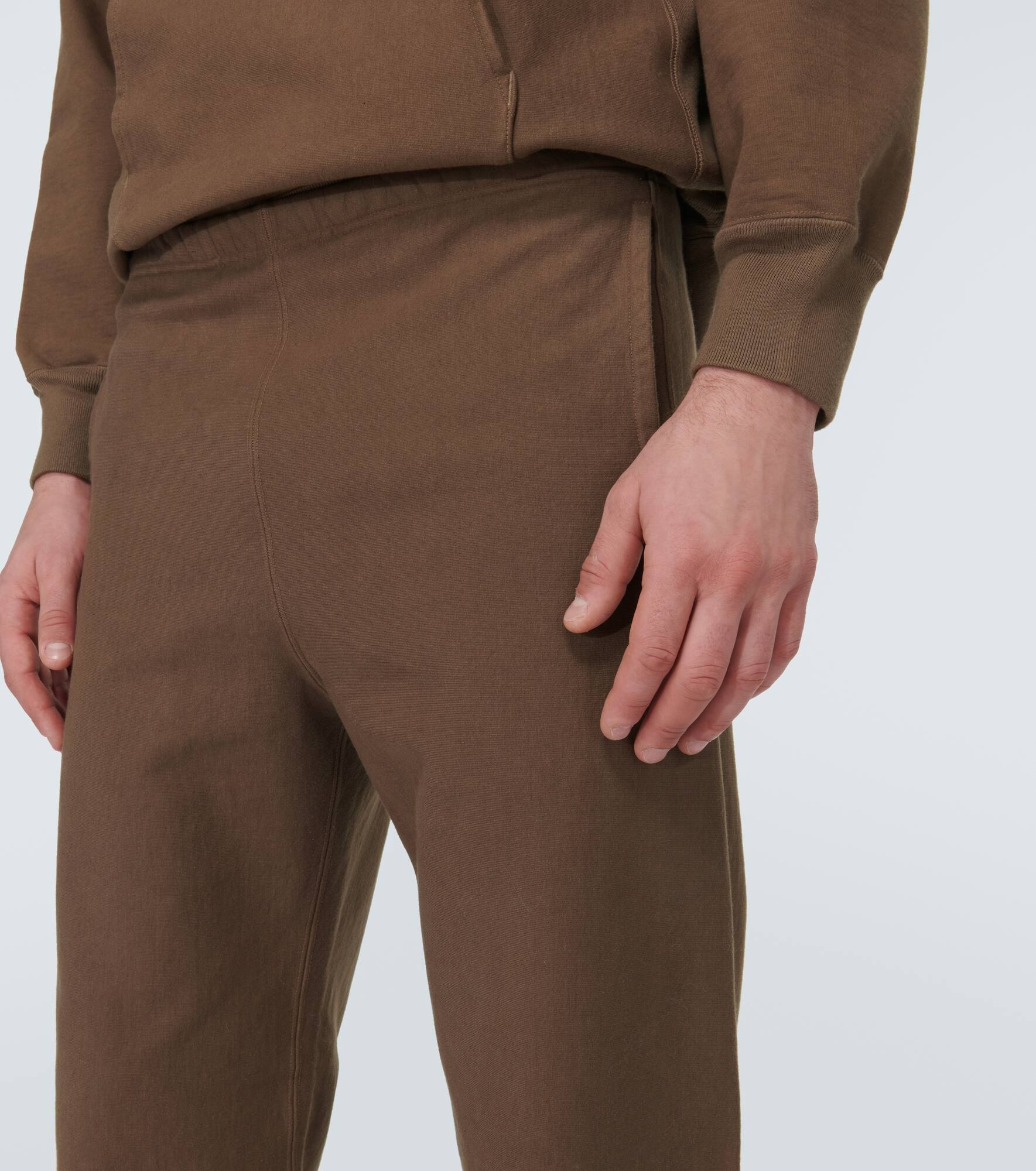 Cotton-blend sweatpants - 5