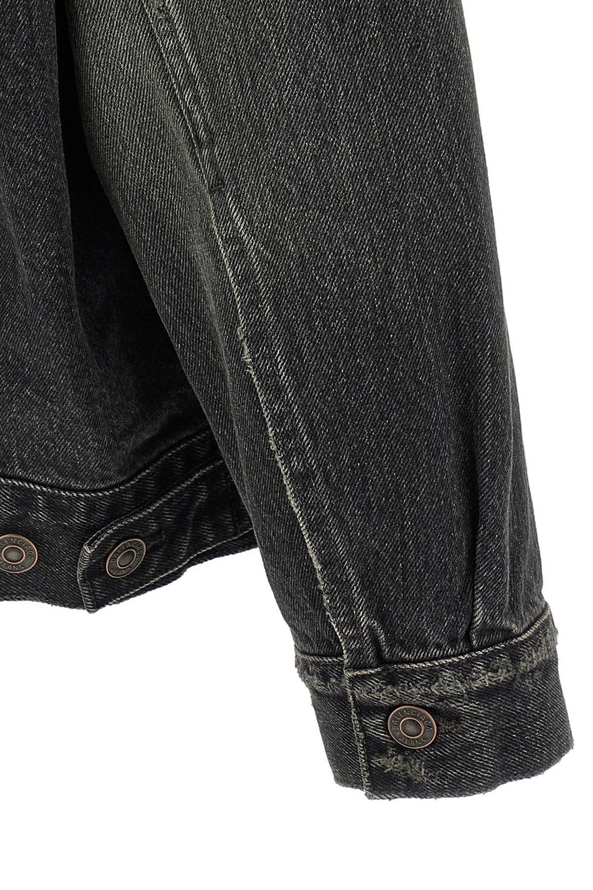 Balenciaga Women Denim Jacket With Used Effect - 4