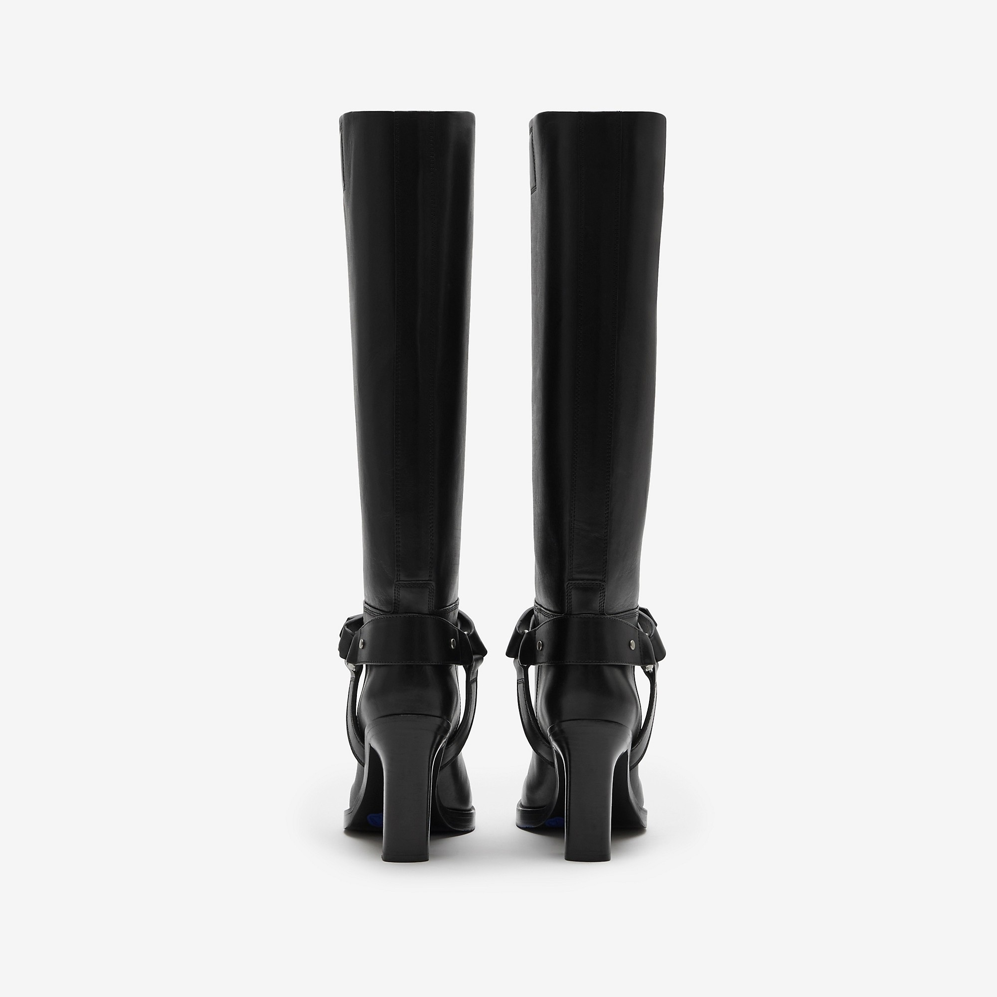 Leather Stirrup High Boots - 4