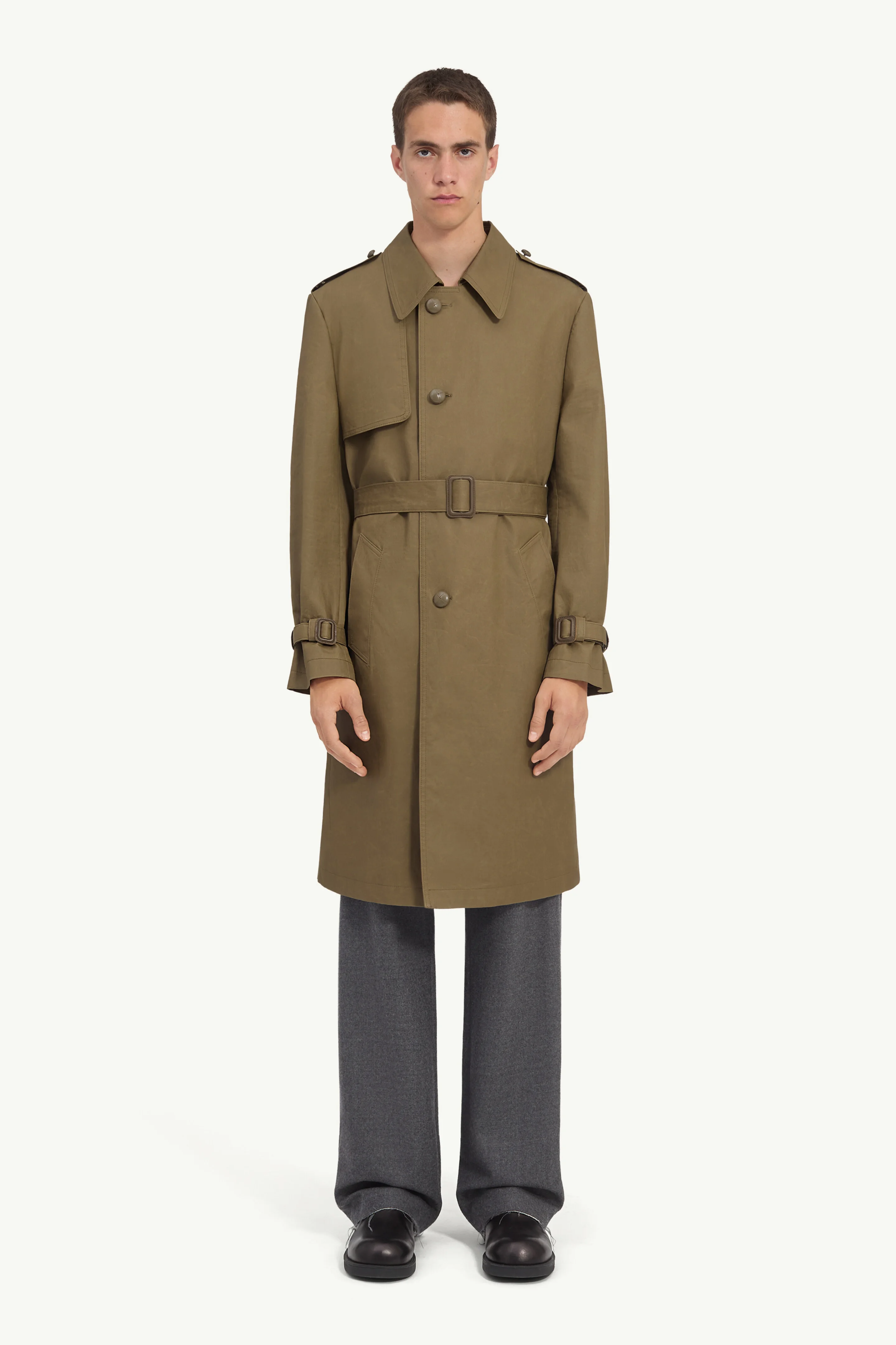 Coated cotton trench coat - 1