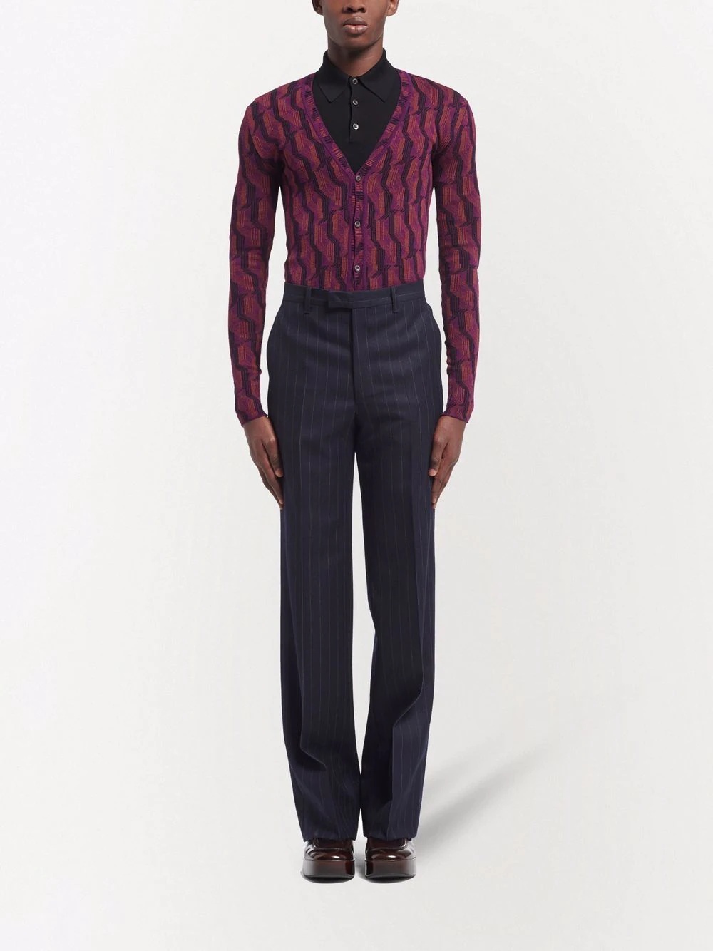 striped tailored trousers - 2