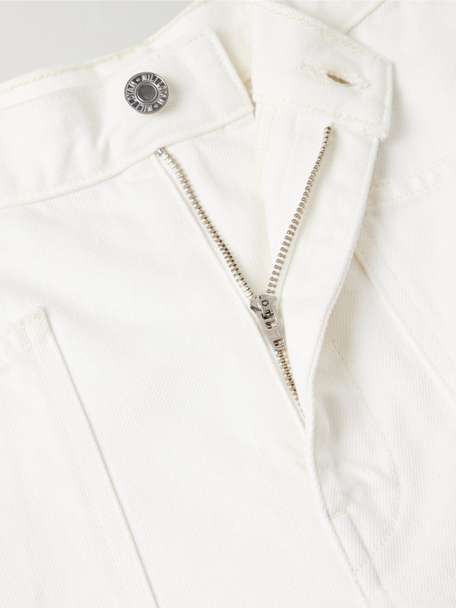 Shon cotton-blend twill tapered pants Cream - 5