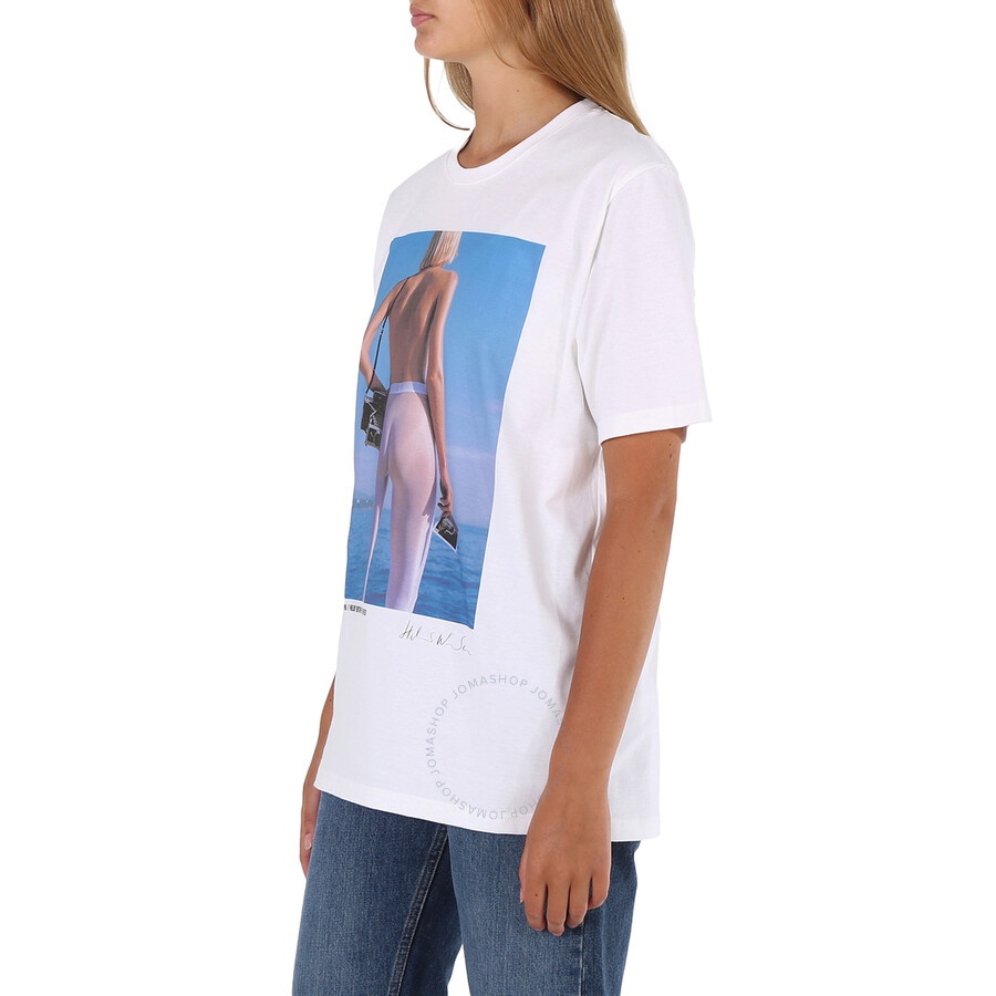Wolford Ladies Short-sleeve Newton Cotton T-Shirt - 5