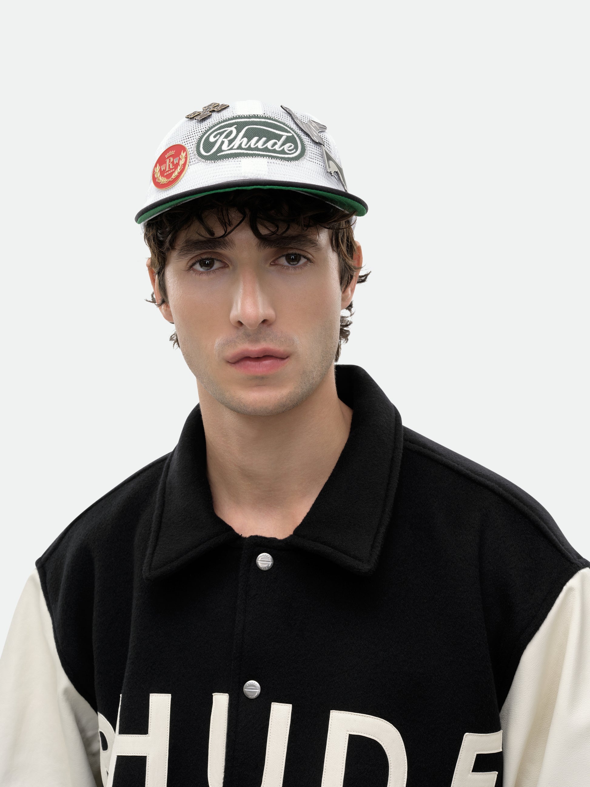 RHUDE PATCH MESH TRUCKER HAT - 2