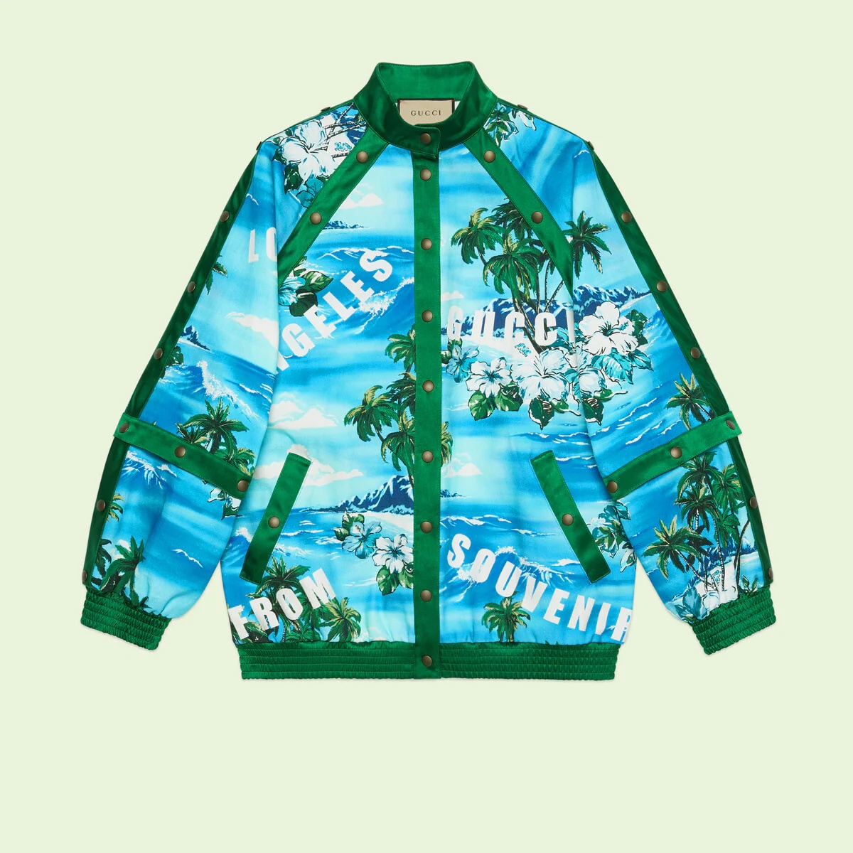Printed cotton jacket - 1