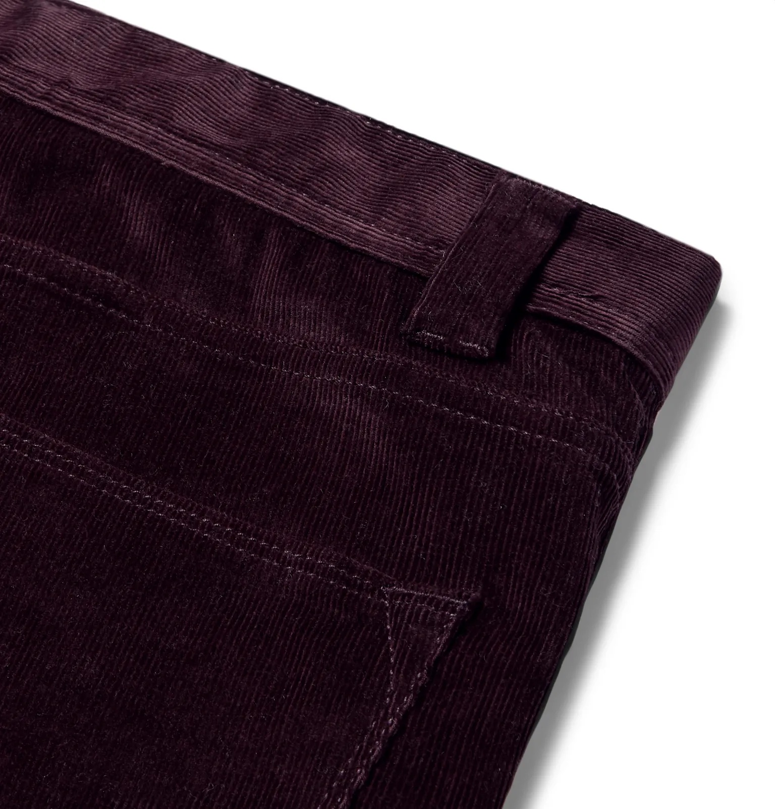 Slim-Fit Stretch-Cotton Corduroy Trousers - 6